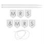 Preview: Cake Topper - Customisable Wedding Cake Bunting MR(S) & MR(S)